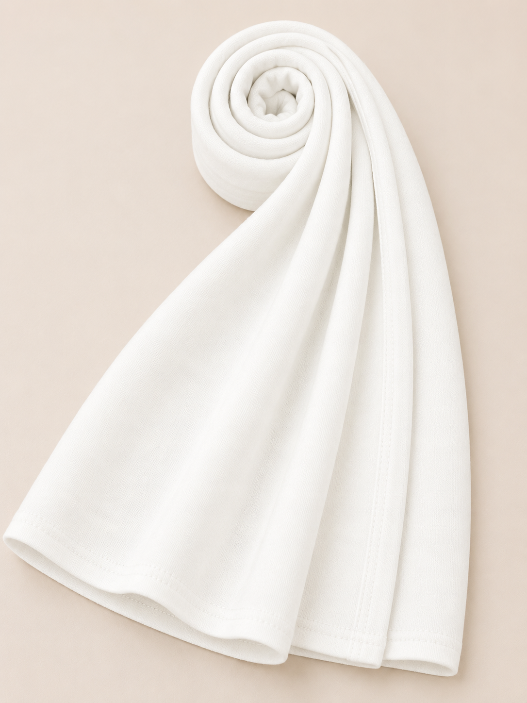 Premium Jersey Hijab – Pure White