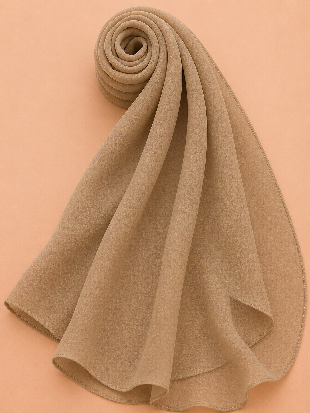 Premium dusty rose georgette hijab with lightweight soft drape by Simply Zida