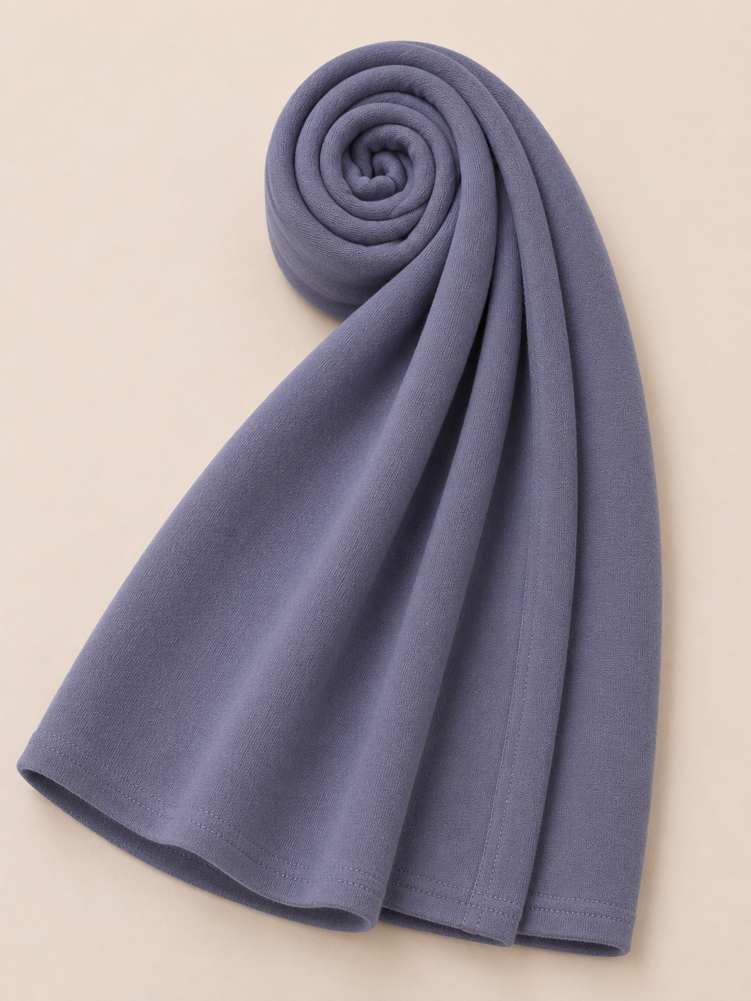 Premium dusty lilac jersey hijab with soft stretch fabric and stitched edge detailing by Simply Zida