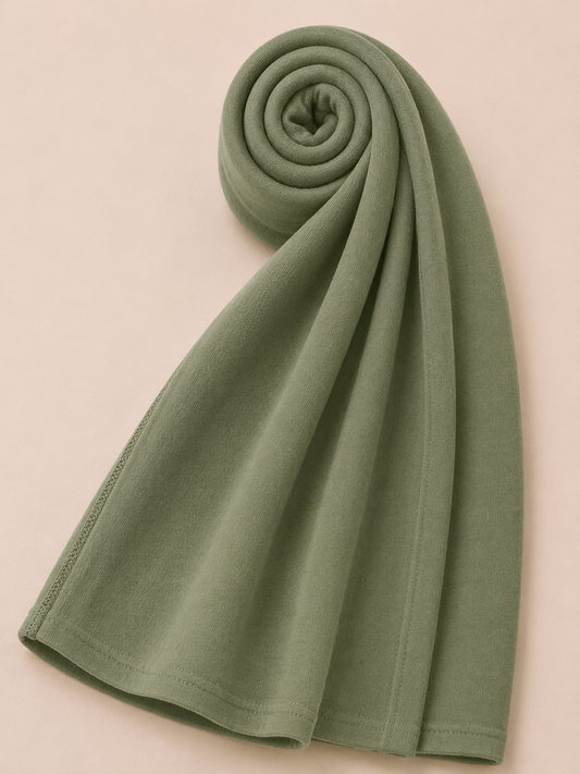 Premium Sage Green Jersey Hijab by Simply Zida – Soft Stretch Modest Hijab UK